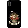 Funny Farmer Frog Hero Gifts Custodia per iPhone X/XS Raccogliamo all'alba Funny Farmer Frog Hero