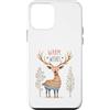 Cozy Christmas Custodia per iPhone 12 mini Warm Wishes Deer Winter Holiday Woodland Antlers Nordic