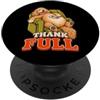 ThankFULL Thanksgiving Dinner Feast Stuf Goldendoodle divertente Turchia Day Retro Vintage Overeat Sleep PopSockets PopGrip Adesivo
