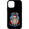 Merry Yule Happy Winter Solstice Holiday Custodia per iPhone 12 mini Ero Odino prima che i cristiani venissero vichingo Santa Pagan