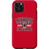 Desert Merch Liverpool England Shop Custodia per iPhone 11 Pro Liverpool England - Ali di fegato con stampa in bianco e nero