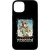 Classic Christmas Vintage Xmas Nostalgic Custodia per iPhone 13 Pinguino Polar Winter Wonderland Cappello Sciarpa Guanti Retro