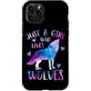 Just a Girl who Loves Wolves TS Gifts Co Custodia per iPhone 11 Pro Solo una ragazza che ama i lupi - Regalo lupo