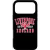 Desert Merch Liverpool England Shop Custodia per iPhone 17 Pro Max Liverpool England - Ali di fegato con stampa rossa e bianca