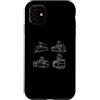 Tram Car Bus And Public Transport Appare Custodia per iPhone 11 Tram Veicolo Treno Tram Trolley Funivia Gondola