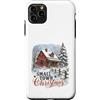 Vintage Christmas Farm Custodia per iPhone 11 Pro Max Small Town Christmas Farmhouse Winter Holiday Apparel