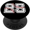 Baseball Phone Accessories & Gifts BASEBALL Player #25 Jersey Back No 25 Sports Pit Ball PopSockets PopGrip Adesivo