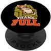 ThankFULL Thanksgiving Dinner Feast Stuf Chihuahua Divertente Turchia Giorno Retrò Vintage Overeat Sonno 70s PopSockets PopGrip Adesivo