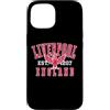 Desert Merch Liverpool England Shop Custodia per iPhone 15 Liverpool England - Ali di fegato con stampa rossa e bianca