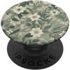 Floral Grips Green Floral Pattern Botanical Flowers PopSockets PopGrip Adesivo