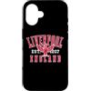 Desert Merch Liverpool England Shop Custodia per iPhone 16 Liverpool England - Ali di fegato con stampa rossa e bianca