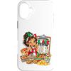 Professional Snack Tester Foodie Humor Custodia per iPhone 16 Plus Professionale Snack Tester Italiano Food Lover Italia