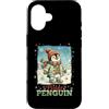 Classic Christmas Vintage Xmas Nostalgic Custodia per iPhone 16 Pinguino Polar Winter Wonderland Cappello Sciarpa Guanti Retro