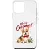 Vintage Christmas Dogs Custodia per iPhone 12 mini Merry Corgmas Pembroke Welsh Corgi Christmas Dog Lover