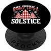 Merry Yule Happy Winter Solstice Holiday Ti auguro un buon piccolo solstizio Buon Natale pagano PopSockets PopGrip Adesivo