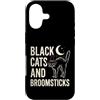 Coven And Curses Co Custodia per iPhone 17 Gatti neri e manici di scopa strega design di Halloween