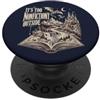Fantasy Bookish Realm Fantasy Reader Dragon Castle Amante dei libri PopSockets PopGrip Adesivo