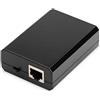 DIGITUS PoE+ Splitter - IEEE802.3at - Gigabit Ethernet - Tensione di uscita 5, 9, 12 Volt - Spina e presa da 3,5mm DC, 1 GBit/s