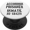 Accordion Prisoner / Accordion Players C Costume da prigioniero di fisarmonica/fisarmonica per Halloween PopSockets PopGrip Adesivo