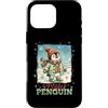 Classic Christmas Vintage Xmas Nostalgic Custodia per iPhone 16 Pro Max Pinguino Polar Winter Wonderland Cappello Sciarpa Guanti Retro