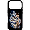 Hellenic Ribbon Figure Illustration Custodia per iPhone 17 Pro Ballerina Greca Blu Bianca Patrimonio Grecia Arte