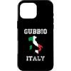 Gubbio Italy Presents Souvenirs Custodia per iPhone 16 Pro Max Bandiera Italia invecchiata Gubbio Pride