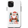 Cute Christmas Custodia per iPhone 11 Pro Tis The Season To Be Jolly Santa Christmas Holiday Xmas