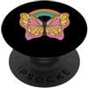 Oort 33 Production Anni '60 '70 Retro Vintage Vibes Peace and Love Butterfly Music PopSockets PopGrip Adesivo
