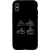 Tram Car Bus And Public Transport Appare Custodia per iPhone X/XS Tram Veicolo Treno Tram Trolley Funivia Gondola
