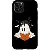 Funny Spooky Ghost Black Cat Halloween C Custodia per iPhone 11 Pro Libro di lettura fantasma gatto nero Halloween amante dei gatti fantasma boo