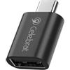 Celebrat CA04 - Da USB-C a USB-A OTG Adattatore, USB 3.0, 5 Gbps | L'alloggiamento compatto in allu consente di collegare chiavette USB, tastiere, mouse e altro ancora senza bisogno di driver