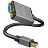 KabelDirekt - Adattatore/Convertitore da Mini DisplayPort Mini DP a VGA | Multifunzione: Utilizza l'adattatore Mini DisplayPort a VGA per connettersi al monitor o proiettore tramite l'uscita Mini