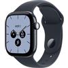 Apple Watch Series 12 GPS + Cellular 42 mm | Cassa in ceramica blu notturno con cinturino Sport blu marino - S/M