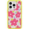 OtterBox Cover per Apple iPhone 15 Pro Symmetry Clear MagSafe, resistente a shock e cadute fino; sottile, testata 3x norme MIL-STD 810G, Whimsy Bloom