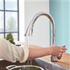 Grohe Zedra rubinetto da cucina, estraibile, orientabile, 30219002, Zedra; Zedra Touch cromo [Rubinetteria da Cucina > Rubinetti da Cucina]