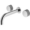Mariner Logica Shine rubinetto lavabo a parete proiezione 212 mm, per corpo incasso, LOS0357-CR, Logica Shine cromo [Rubinetteria Bagno > Rubinetteria Lavabo]