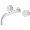 Mariner Logica Shine rubinetto lavabo a parete proiezione 212 mm, per corpo incasso, LOS0357-BO, Logica Shine bianco opaco [Rubinetteria Bagno > Rubinetteria Lavabo]