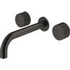 Mariner Logica Shine rubinetto lavabo a parete proiezione 212 mm, per corpo incasso, LOS0357-GM, Logica Shine antracite spazzolato [Rubinetteria Bagno > Rubinetteria Lavabo]