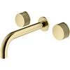 Mariner Logica Shine rubinetto lavabo a parete proiezione 212 mm, per corpo incasso, LOS0357-OR, Logica Shine oro [Rubinetteria Bagno > Rubinetteria Lavabo]