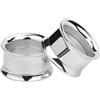 Ayoiow 2 Pezzi 2mm Dilatatore Plug Orecchio; Argento Dilatatore Lobo Acciaio Inox Argento Cerchio