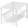 Simple Houseware Cassetto Organizer impilabile sotto Il lavello con cestello Scorrevole, Bianco