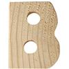 Rayher 6213400 lettere legno, 5x1cm, B