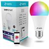 Superia Milano Lampadina SMART RGB + Bianco regolabile (2700K - 6500K) dimmerabile, Wi-Fi, Compatibile con Google Home, Alexa, E27, 11W, 1050lm GE27RGBCCT