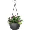 LAOJU Fioriere da appendere in plastica, fioriere, fioriere, fioriere, vasi per piante, contenitore con catena, per interni ed esterni, giardino, portico, balcone, arredamento