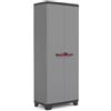 Armadio da Esterno 3 Ripiani 68x39x173H cm in Plastica Keter Stilo Alto Grigio