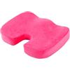 HomDSim - Cuscino ortopedico in memory foam per il coccige, per sedie, auto, casa, ufficio, sedili, cuscino massaggiante (Rosa)
