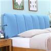 DEVINK Cuscini Testiera Letto Matrimoniale Imbottita, Copri Testiera Rimovibile E Lavabile, Addensato Cuscini Grandi Per Testata Letto Anti-Collisione Legno/Ferro/Pelle Copertura(150x60cm,Blue)