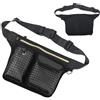 Generico da Golf Pochette Morbida Portatile Regolabile con Scomparti Multipli | Borsa in Vita da Golf Portapalline e Accessori Per Parco, Country Club, Range, Campo, Torneo, Pratica, Green Nero