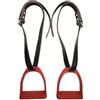 Ronyme Staffe con Staffili in Pelle Antiscivolo per Cavalieri, Dell'equitazione, Inglese, Salto Ostacoli, Allenamento