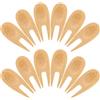 MAGICLULU 12 Pezzi Strumento di Riparazione in Legno Kaki Marcatore | Fairway , Manutenzione Rapida del Manto, Adatto a Giocatori e Personale Campo